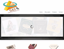 Tablet Screenshot of geilabel.com